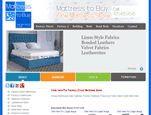 Tablet Screenshot of mattresstobuy.com